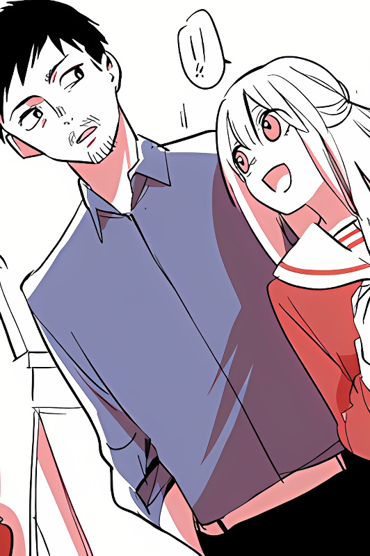 A Manga Where an Old Man Teaches Bad Things to a ●-School Girl cover
