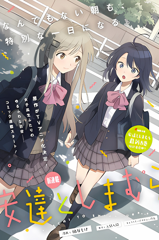 Adachi to Shimamura (Moke Yuzuhara) cover