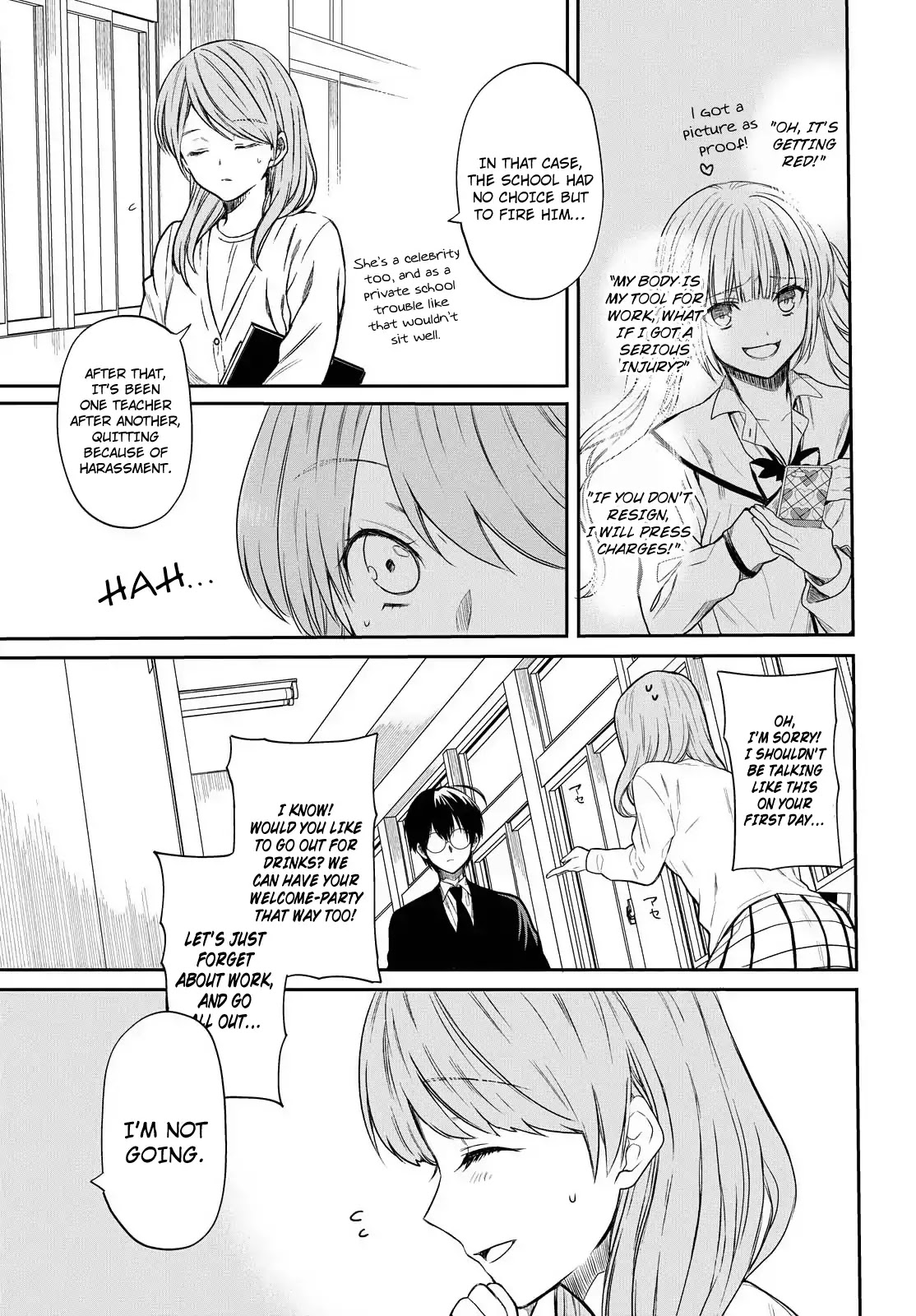 1-nen A-gumi no Monster Chapter 1 page 22 - Chapter 1: I Can't Stomach A Creepy Teacher Like You