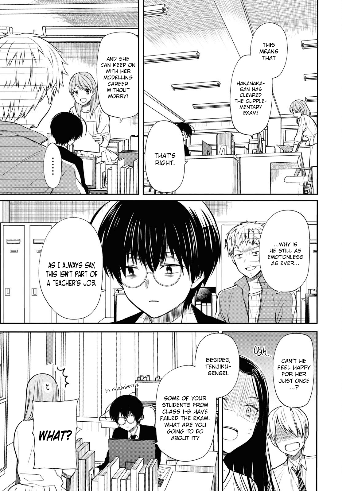 1-nen A-gumi no Monster Chapter 10 page 10 - Chapter 10: Sensei,"Hananaka" or "Me"?