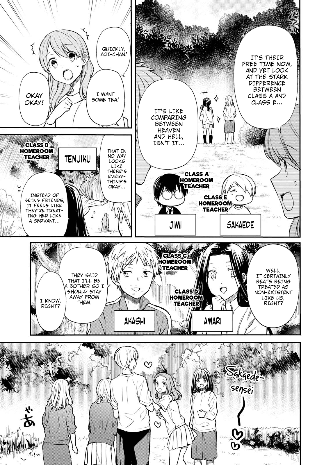 1-nen A-gumi no Monster Chapter 15 page 9 - Chapter 15: Sensei, Do You Understand?