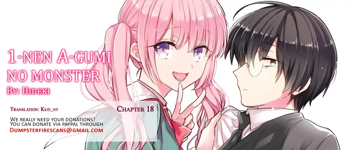 1-nen A-gumi no Monster Chapter 18 page 1 - Chapter 18: Sensei, what can I do?