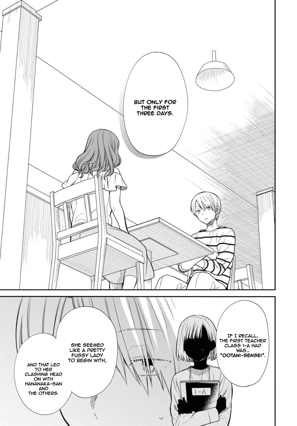 1-nen A-gumi no Monster Chapter 19 page 12 - Chapter 19: You Scared, Sensei?