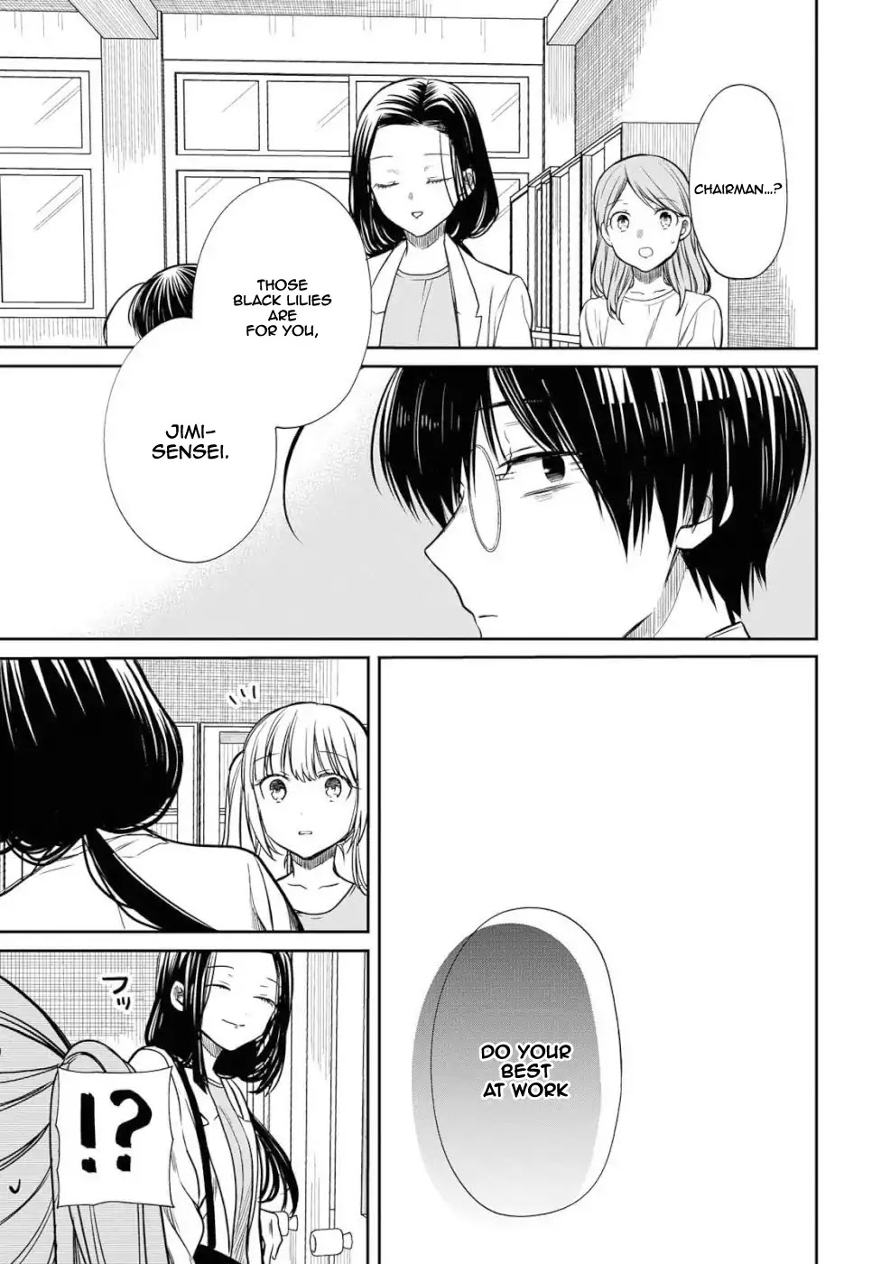 1-nen A-gumi no Monster Chapter 20 page 18 - Chapter 20: Sensei, do you know what black lilies represent?
