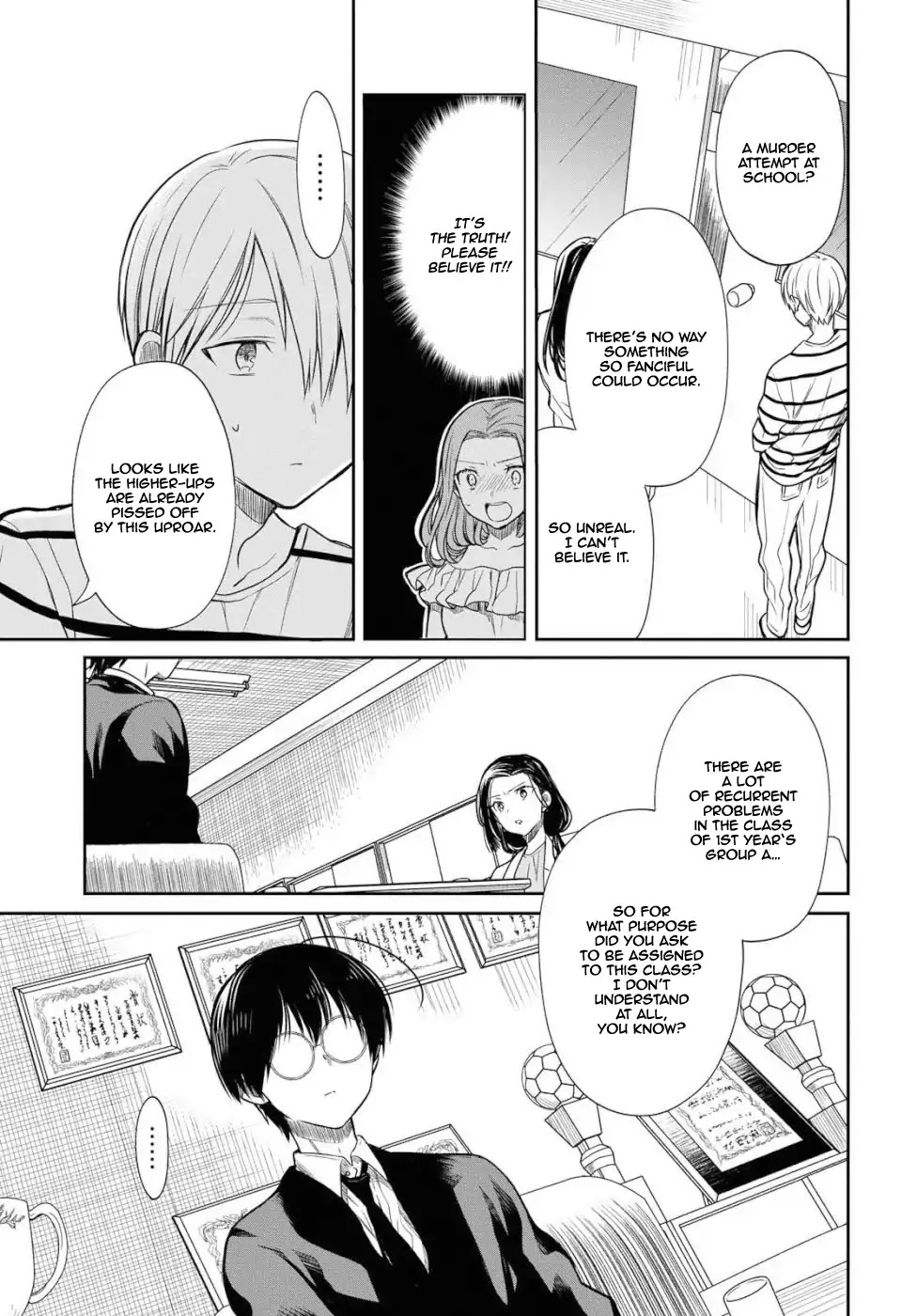 1-nen A-gumi no Monster Chapter 20 page 8 - Chapter 20: Sensei, do you know what black lilies represent?