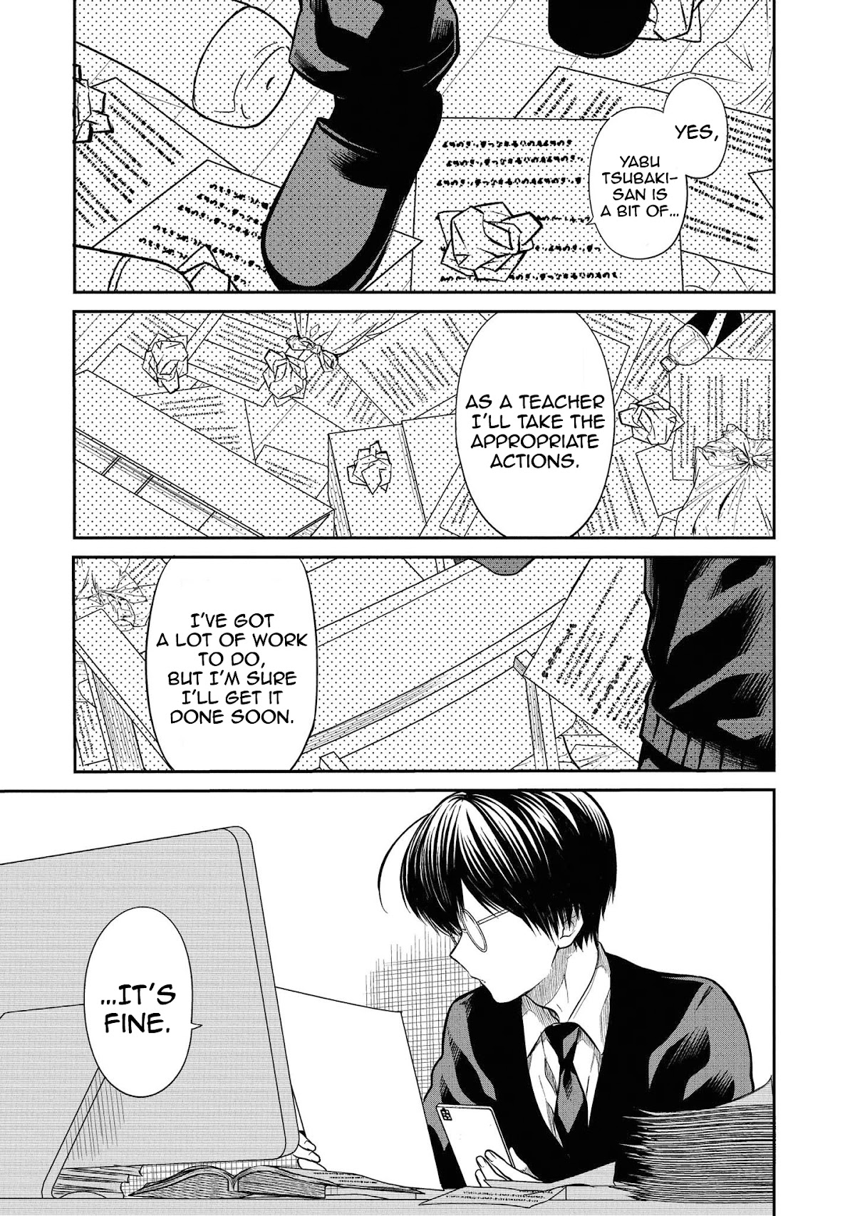 1-nen A-gumi no Monster Chapter 32 page 29 - Chapter 32: Sensei, don't run away please