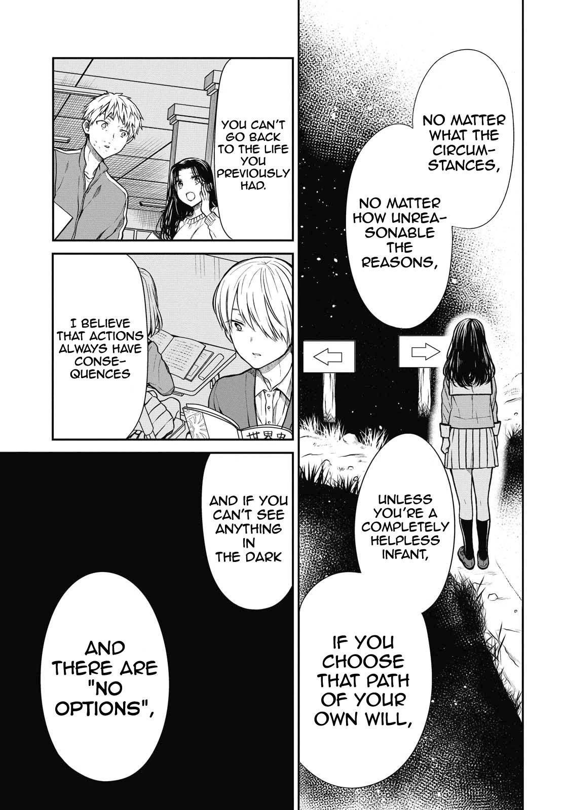 1-nen A-gumi no Monster Chapter 35 page 14 - Chapter 35: Sensei, I will never forgive