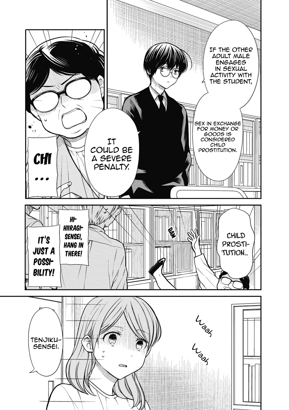 1-nen A-gumi no Monster Chapter 38 page 14 - Chapter 38: Sensei, this a part-time job