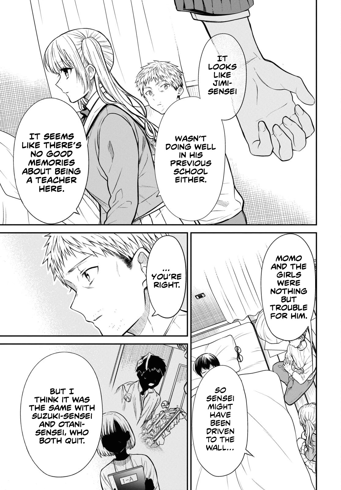 1-nen A-gumi no Monster Chapter 47 page 18 - Chapter 47: Sensei, We’re Worried.