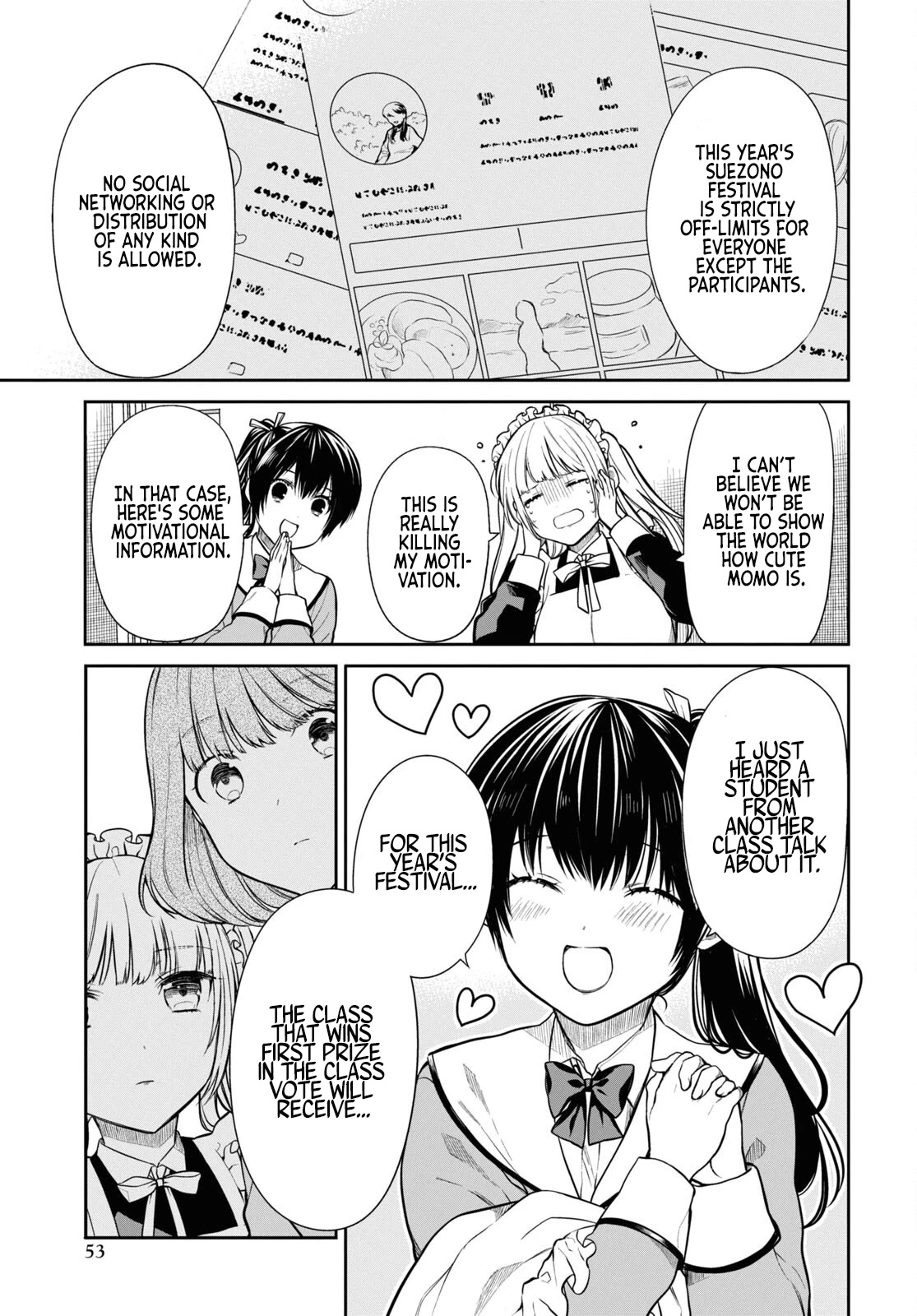 1-nen A-gumi no Monster Chapter 52 page 7 - Chapter 52: preparations for the cultural festival