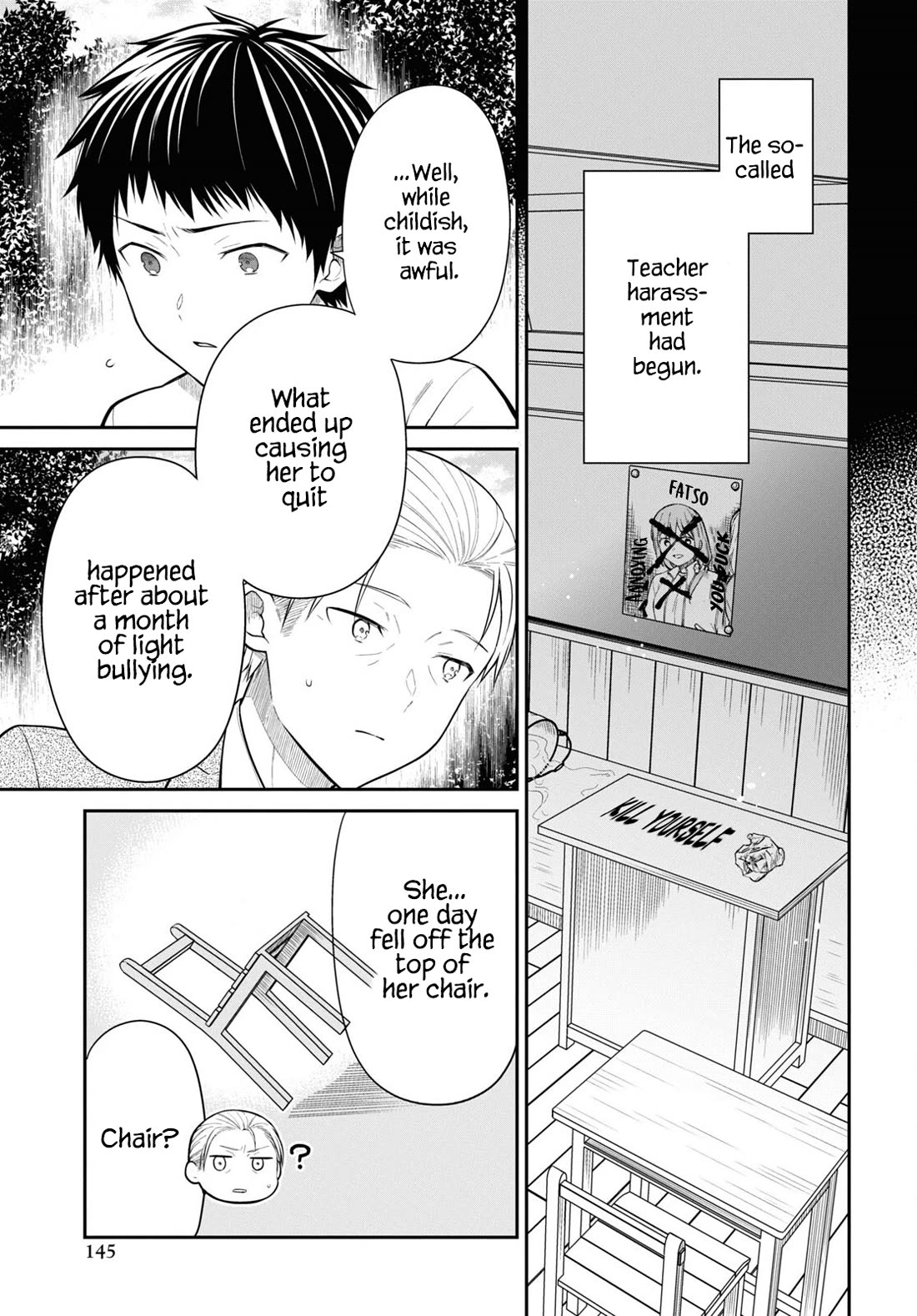 1-nen A-gumi no Monster Chapter 64 page 13 - Chapter 64: Teacher, What Were You Like in the Past?