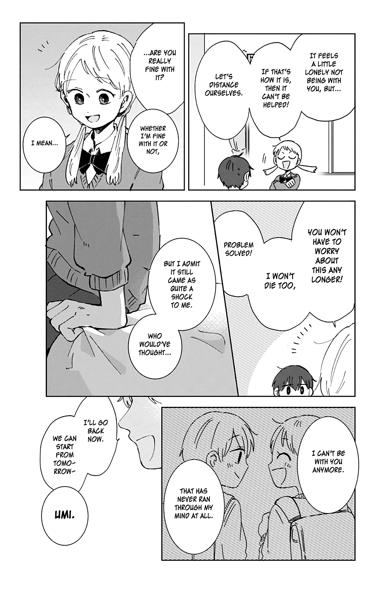 100 Days Until You Die Chapter 22 page 4 - Chapter 22: I Want To Be With You