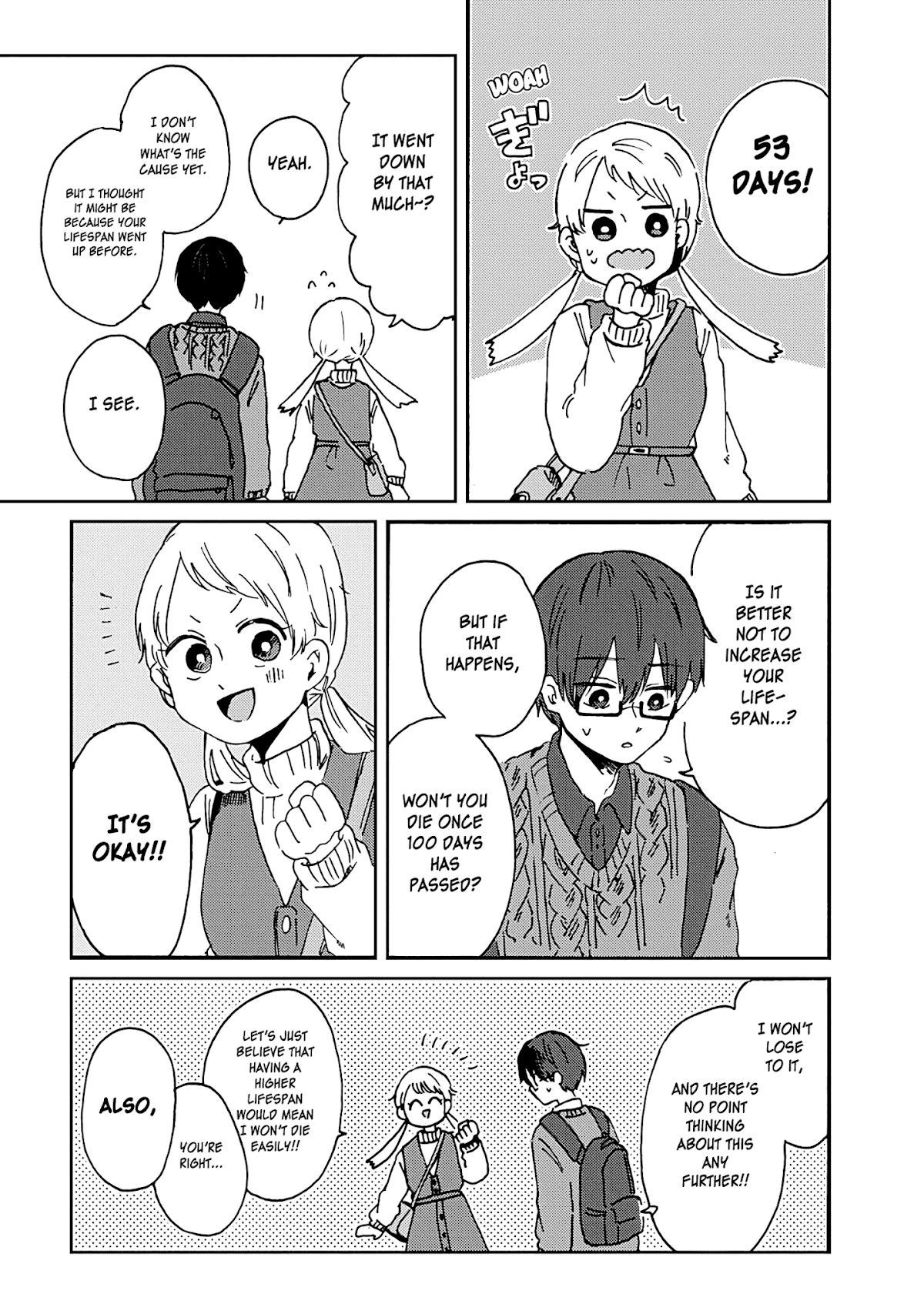 100 Days Until You Die Chapter 8.2 page 5 - Chapter 8.2: An Unexpected Problem At My First Date! (Second Half)