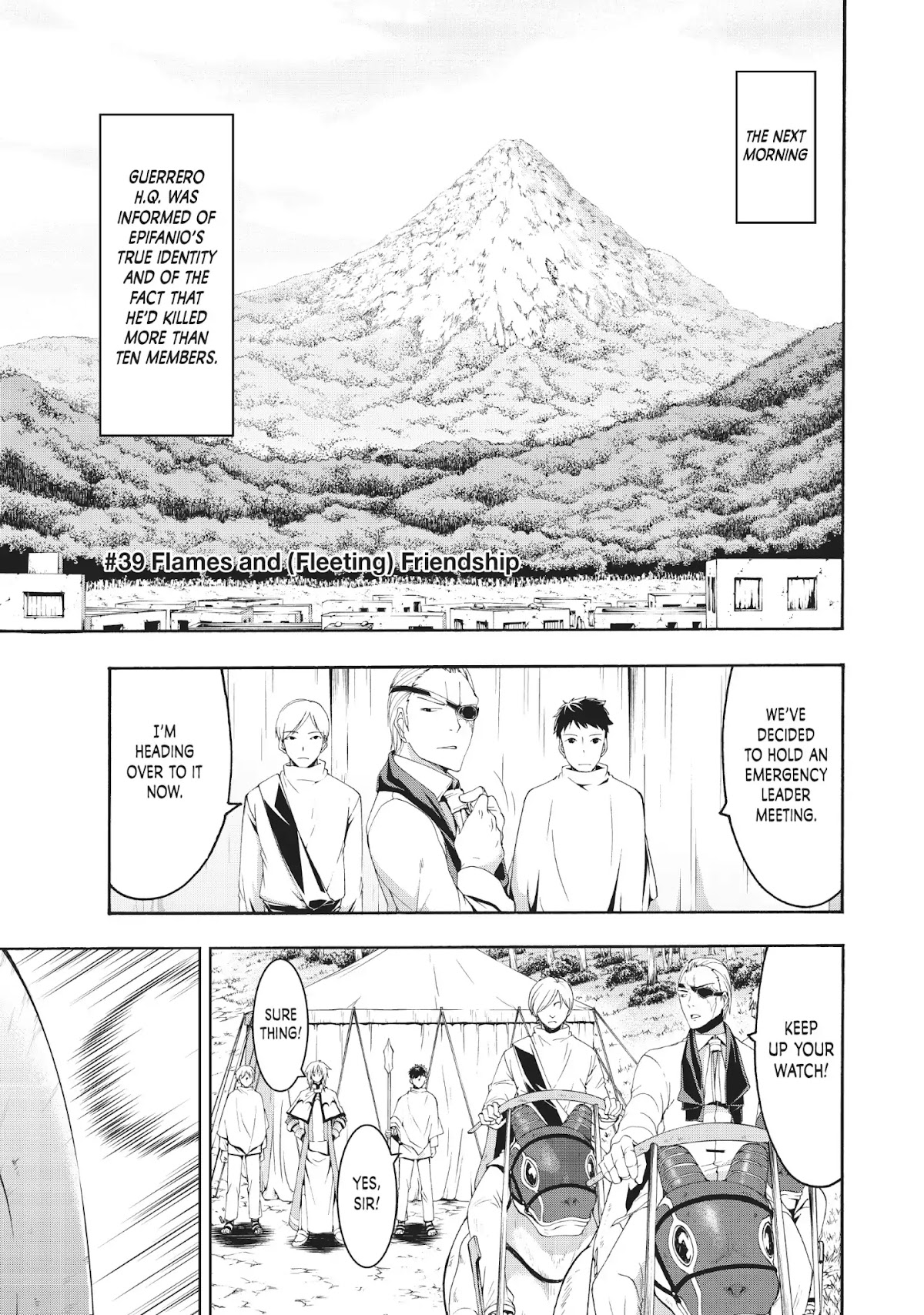 100-man no Inochi no Ue ni Ore wa Tatte Iru Chapter 39 page 1 - Chapter 39