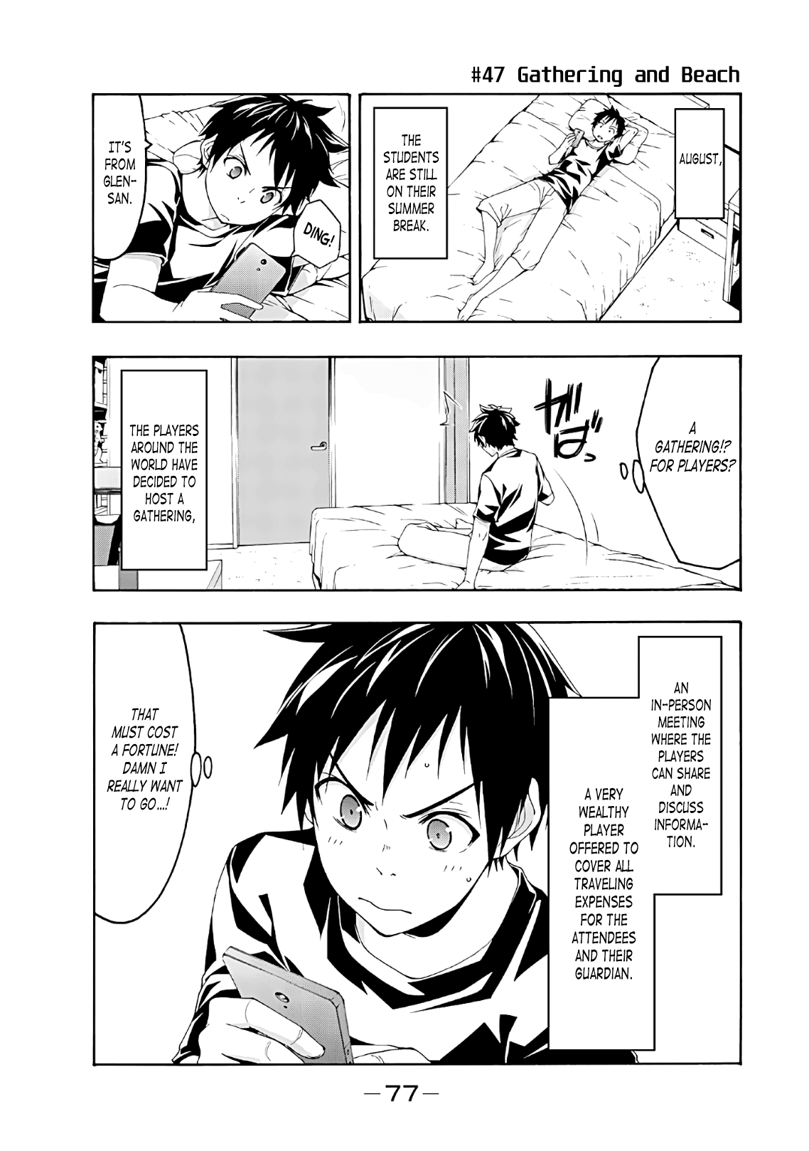 100-man no Inochi no Ue ni Ore wa Tatte Iru Chapter 47 page 1 - Chapter 47: Gathering and Beach