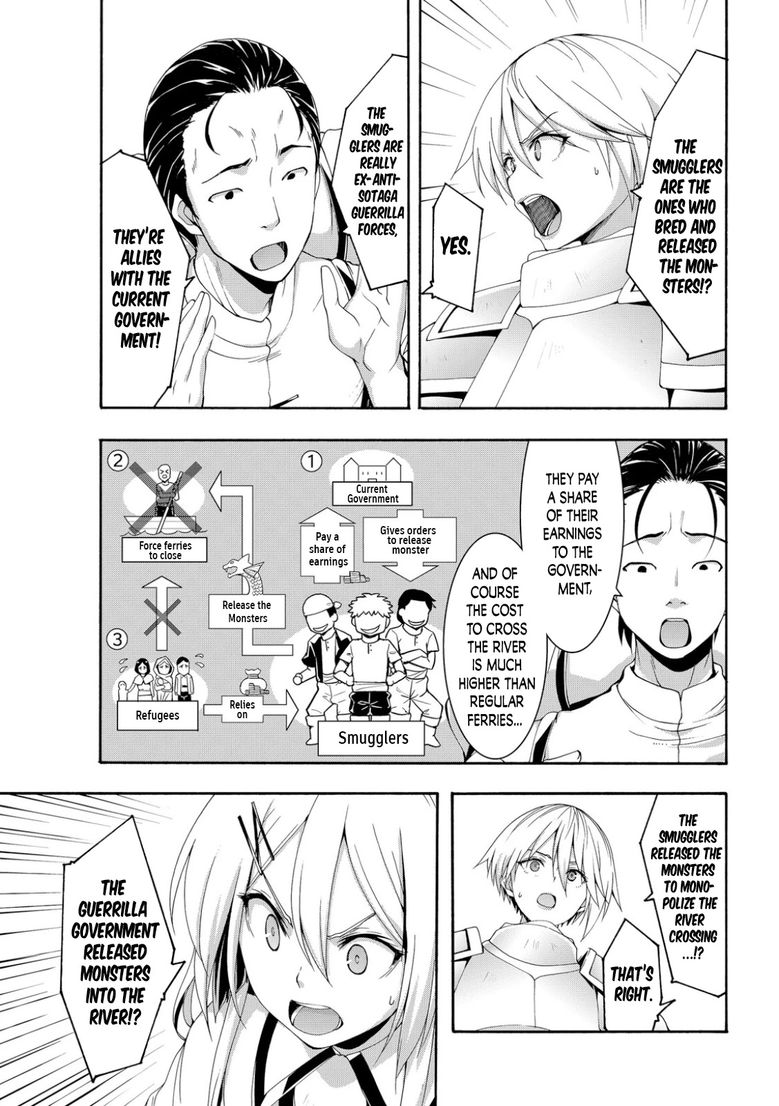 100-man no Inochi no Ue ni Ore wa Tatte Iru Chapter 68 page 33 - Chapter 68: Division and Water Monster