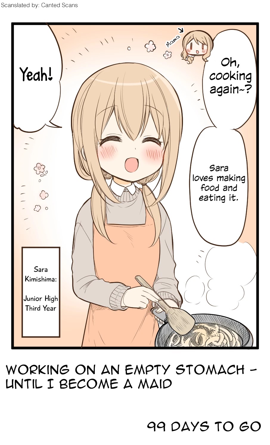 100 Nichigo ni Kuufuku de Taore Maid ni Naru Onna no Ko Chapter 1 page 1 - Chapter 1: Day 1