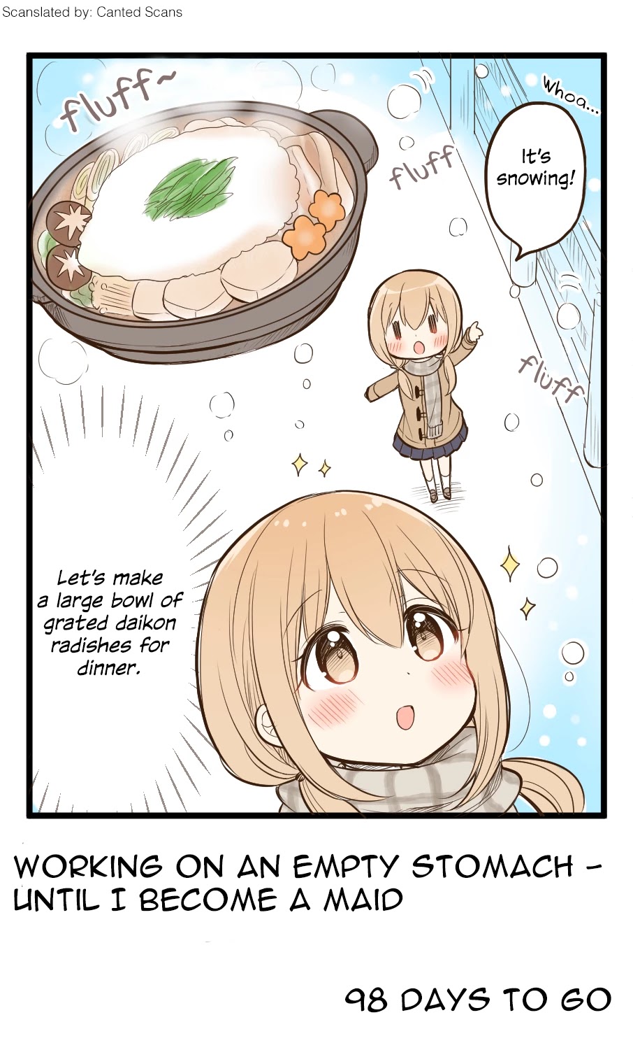 100 Nichigo ni Kuufuku de Taore Maid ni Naru Onna no Ko Chapter 2 page 1 - Chapter 2: Day 2