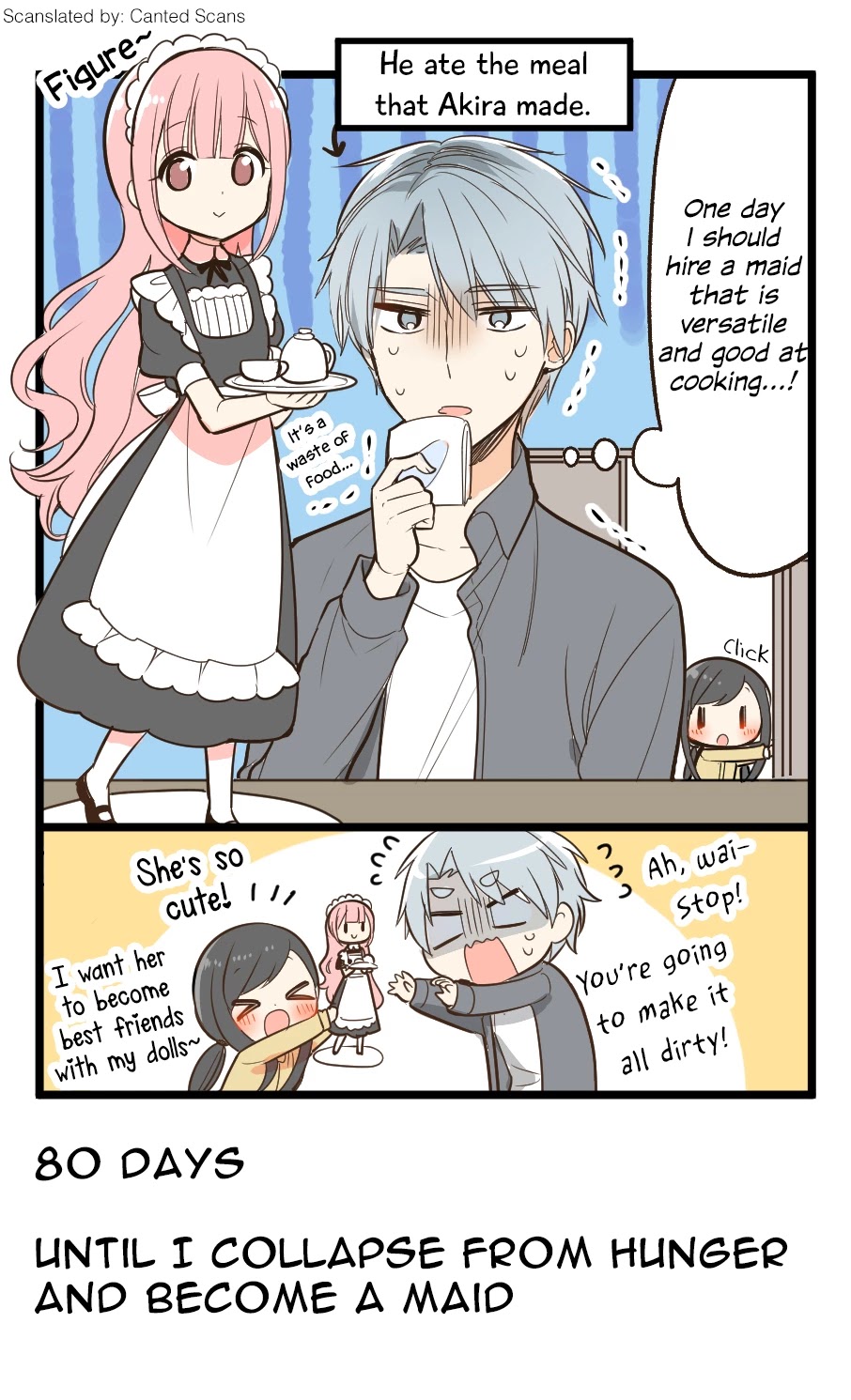 100 Nichigo ni Kuufuku de Taore Maid ni Naru Onna no Ko Chapter 20 page 1 - Chapter 20: Day 20