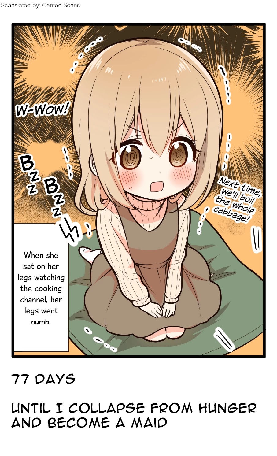 100 Nichigo ni Kuufuku de Taore Maid ni Naru Onna no Ko Chapter 23 page 1 - Chapter 23: Day 23