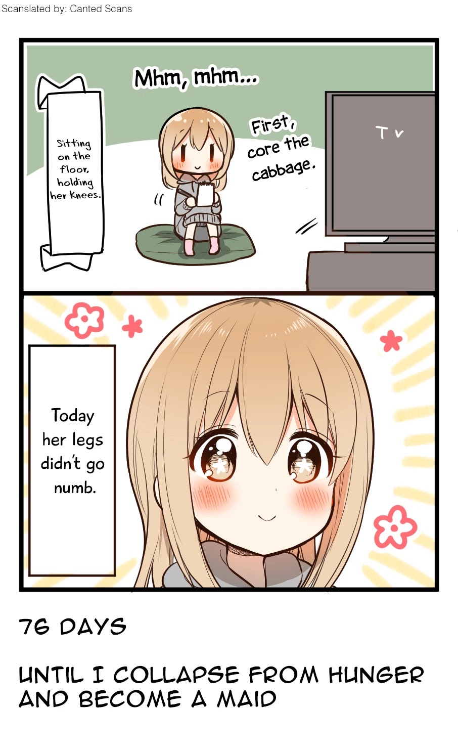 100 Nichigo ni Kuufuku de Taore Maid ni Naru Onna no Ko Chapter 24 page 1 - Chapter 24: Day 24