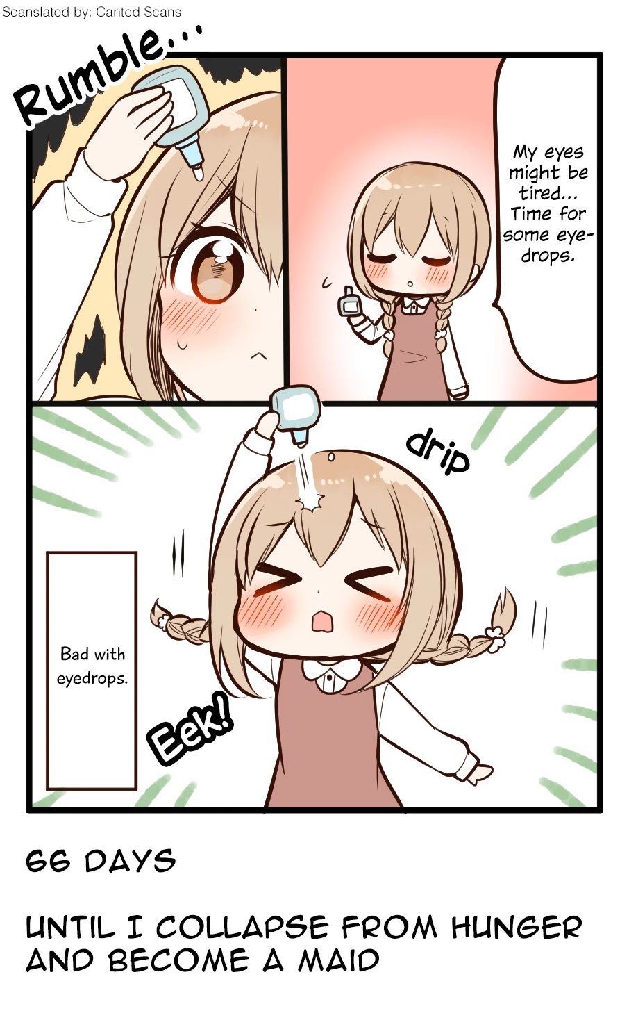 100 Nichigo ni Kuufuku de Taore Maid ni Naru Onna no Ko Chapter 34 page 1 - Chapter 34: Day 34