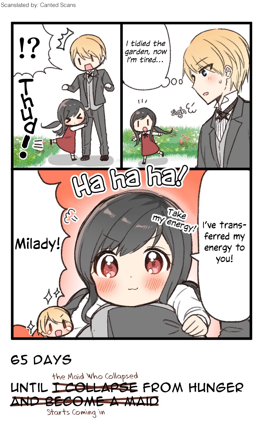 100 Nichigo ni Kuufuku de Taore Maid ni Naru Onna no Ko Chapter 35 page 1 - Chapter 35: Day 35