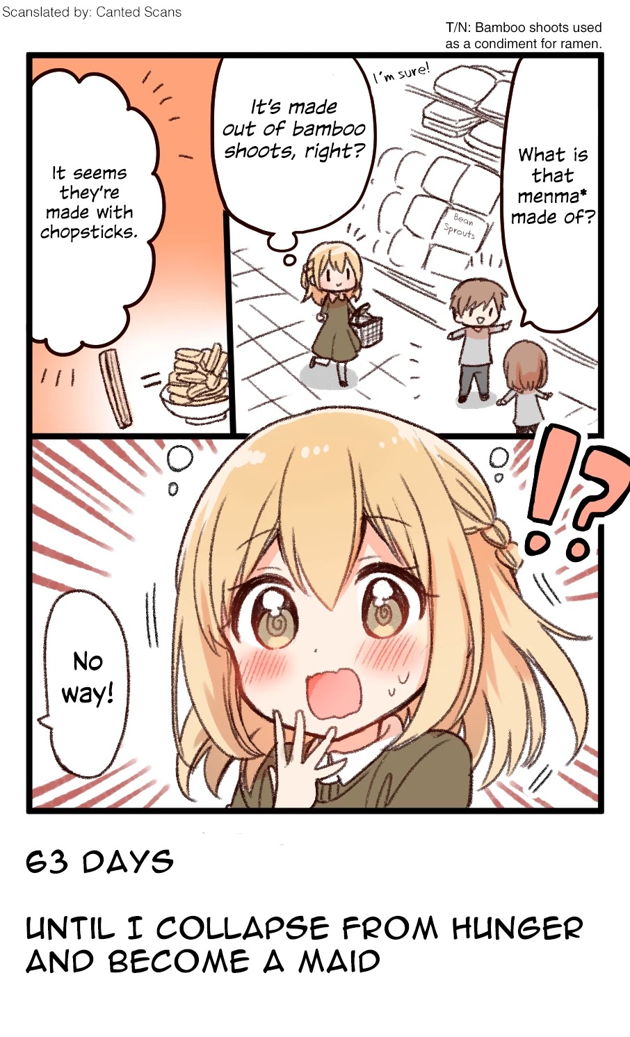100 Nichigo ni Kuufuku de Taore Maid ni Naru Onna no Ko Chapter 37 page 1 - Chapter 37: Day 37