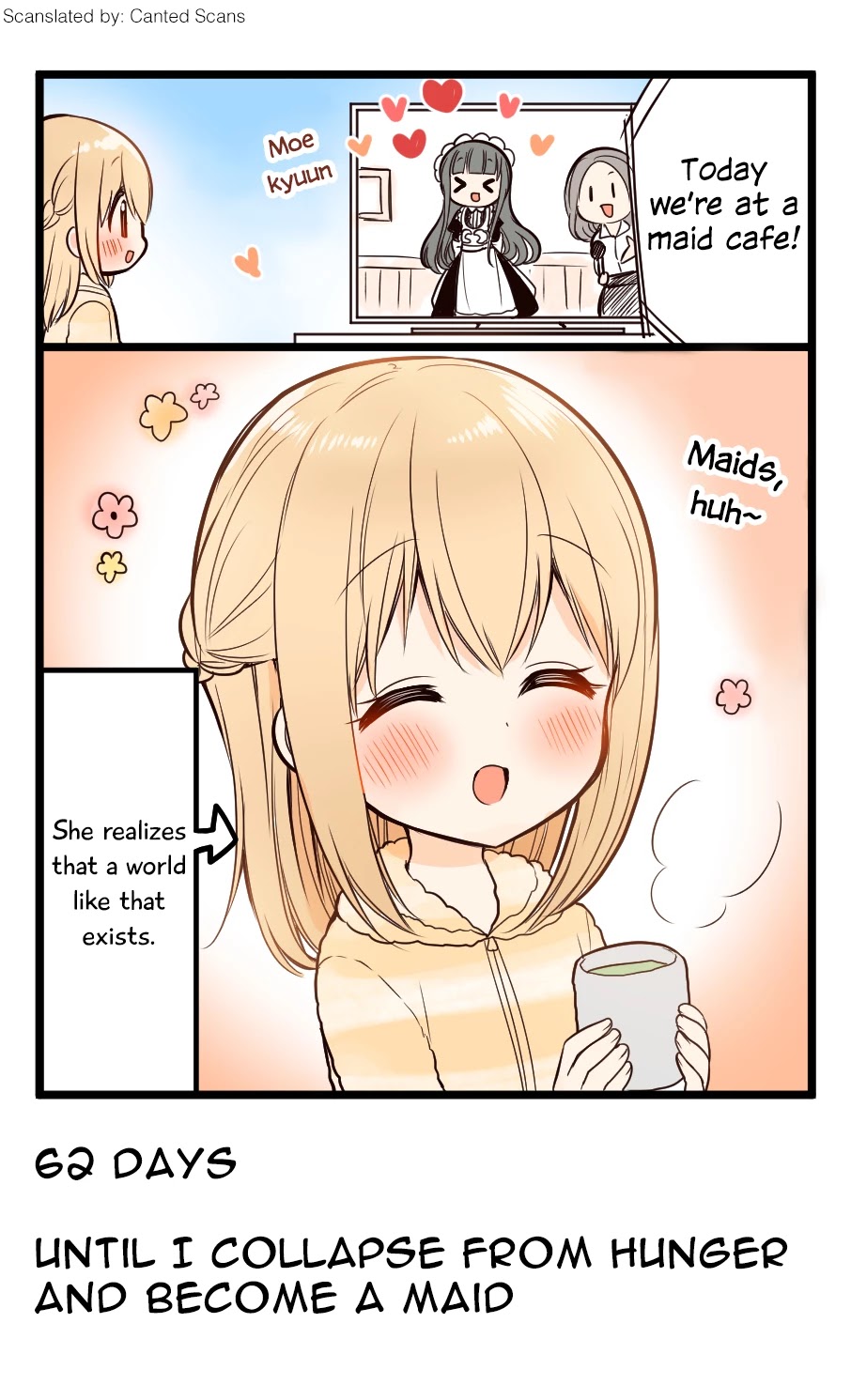 100 Nichigo ni Kuufuku de Taore Maid ni Naru Onna no Ko Chapter 38 page 1 - Chapter 38: Day 38