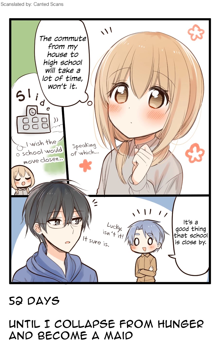 100 Nichigo ni Kuufuku de Taore Maid ni Naru Onna no Ko Chapter 48 page 1 - Chapter 48: Day 48