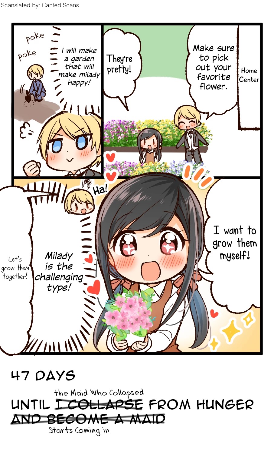 100 Nichigo ni Kuufuku de Taore Maid ni Naru Onna no Ko Chapter 53 page 1 - Chapter 53: Day 53