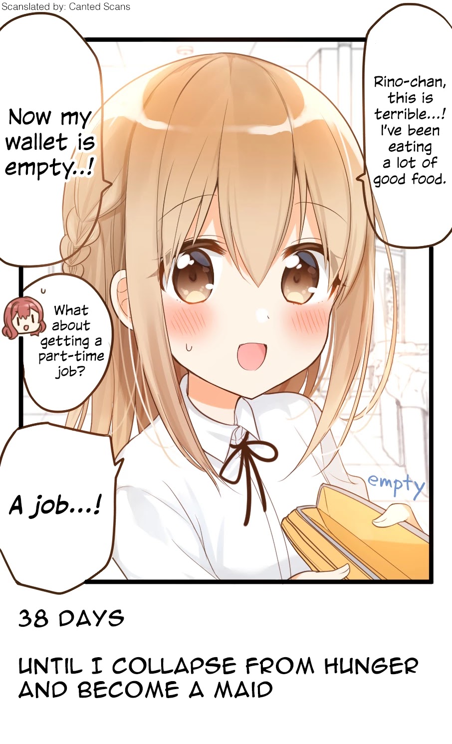 100 Nichigo ni Kuufuku de Taore Maid ni Naru Onna no Ko Chapter 62 page 1 - Chapter 62: Day 62
