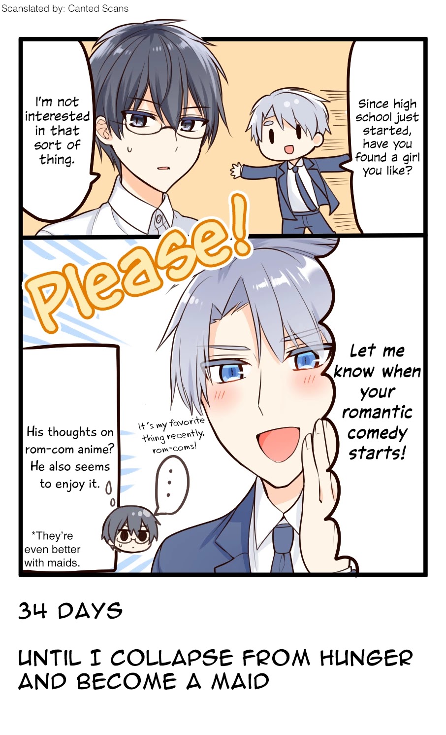 100 Nichigo ni Kuufuku de Taore Maid ni Naru Onna no Ko Chapter 66 page 1 - Chapter 66: Day 66