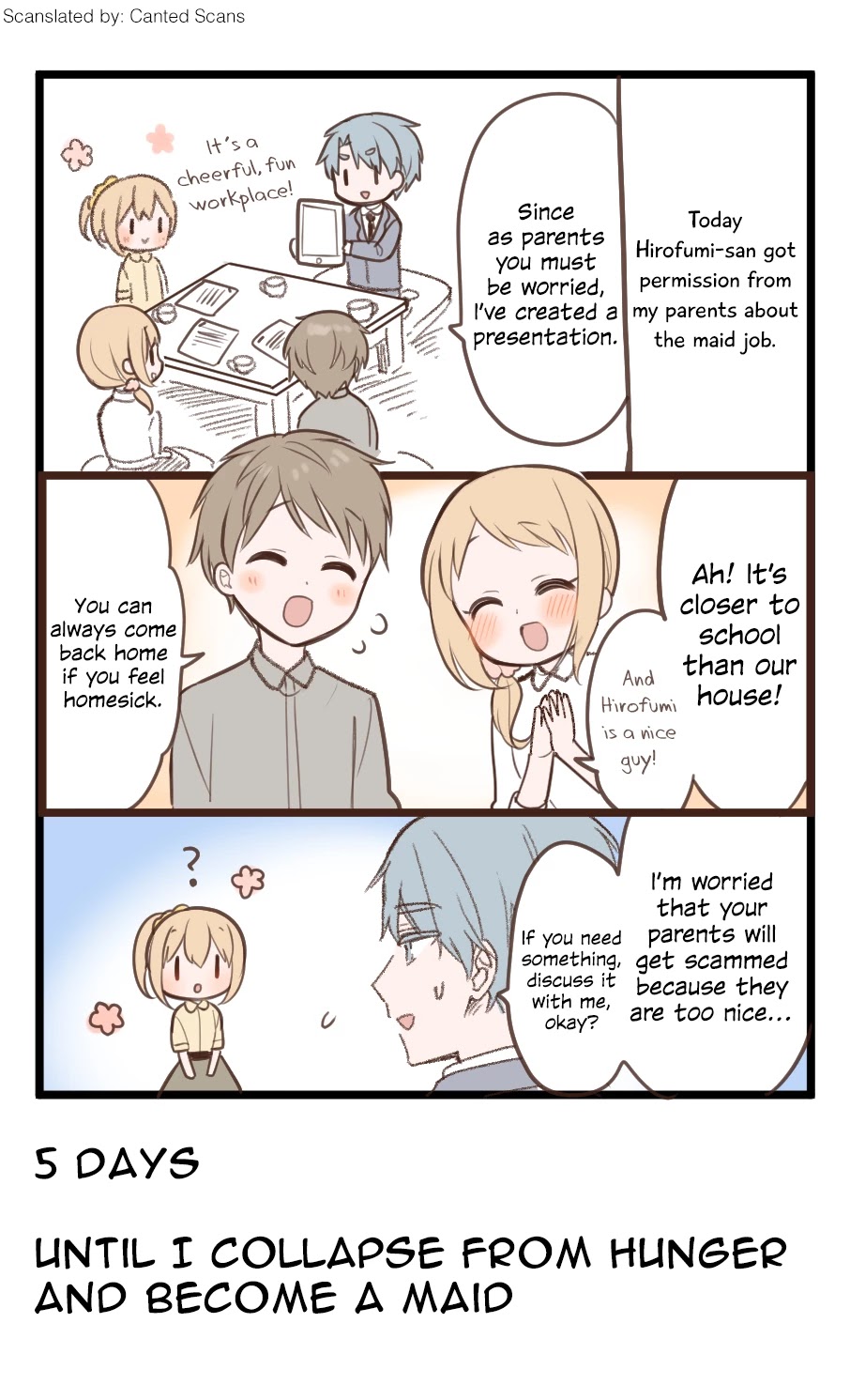 100 Nichigo ni Kuufuku de Taore Maid ni Naru Onna no Ko Chapter 73 page 1 - Chapter 73: Day 95