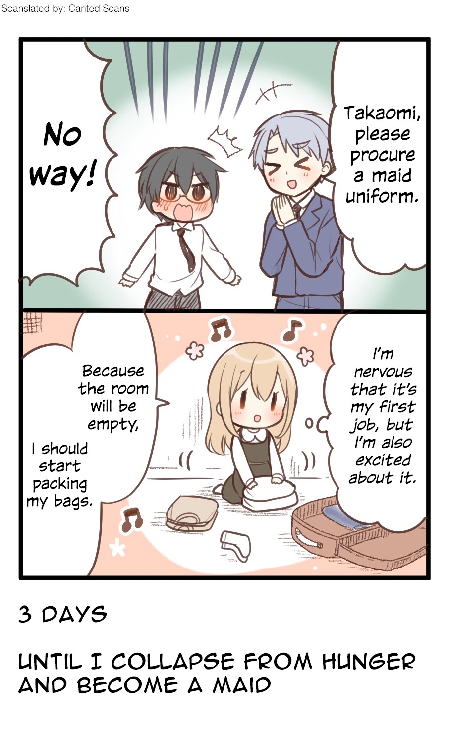 100 Nichigo ni Kuufuku de Taore Maid ni Naru Onna no Ko Chapter 75 page 1 - Chapter 75: Day 97