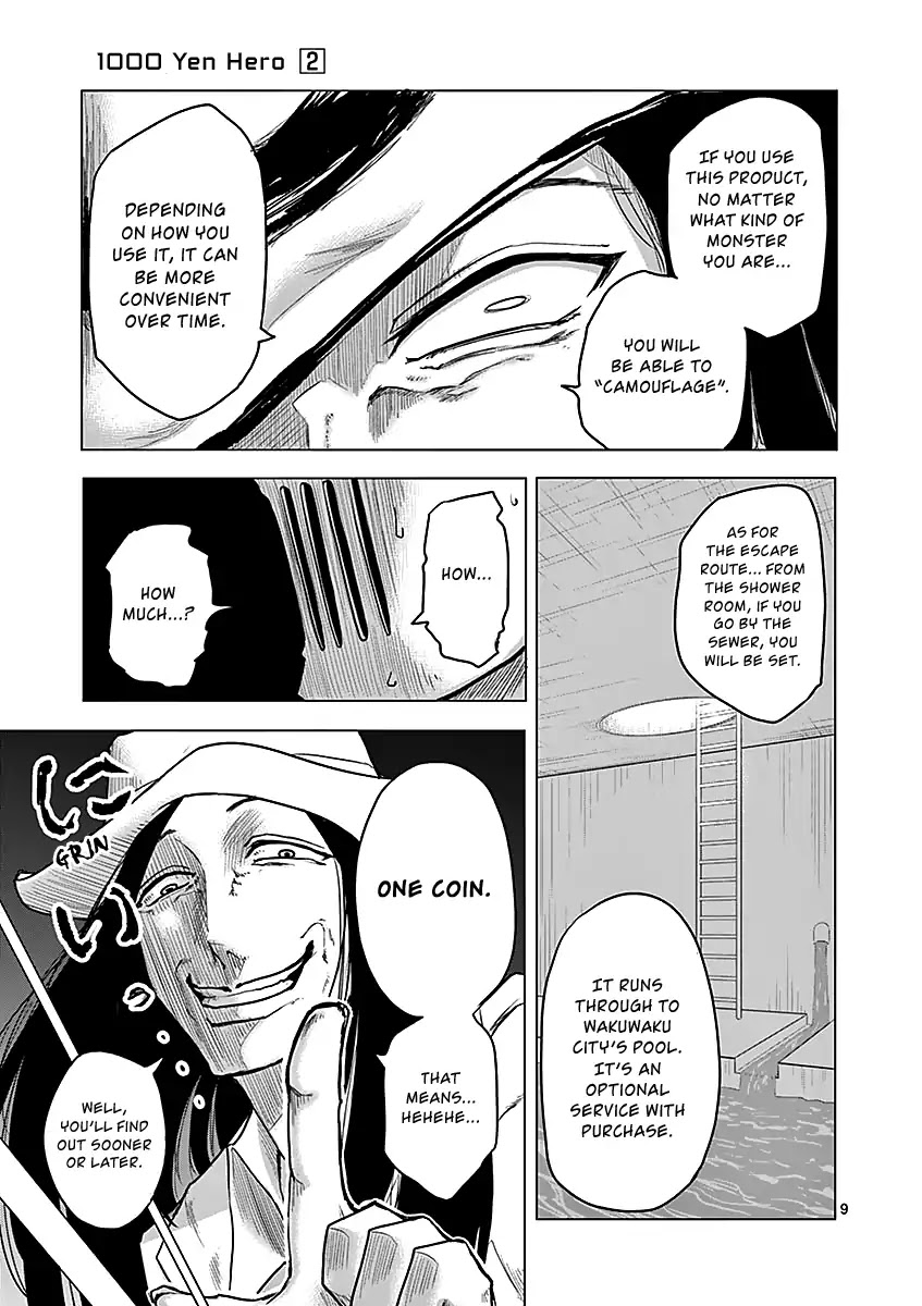 1000 Yen Hero Chapter 11 page 9 - Chapter 11: Prisoner and Escape