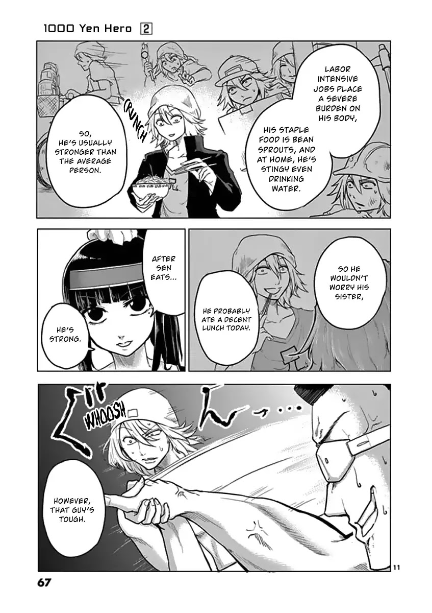 1000 Yen Hero Chapter 12 page 11 - Chapter 12: Game and Muscle