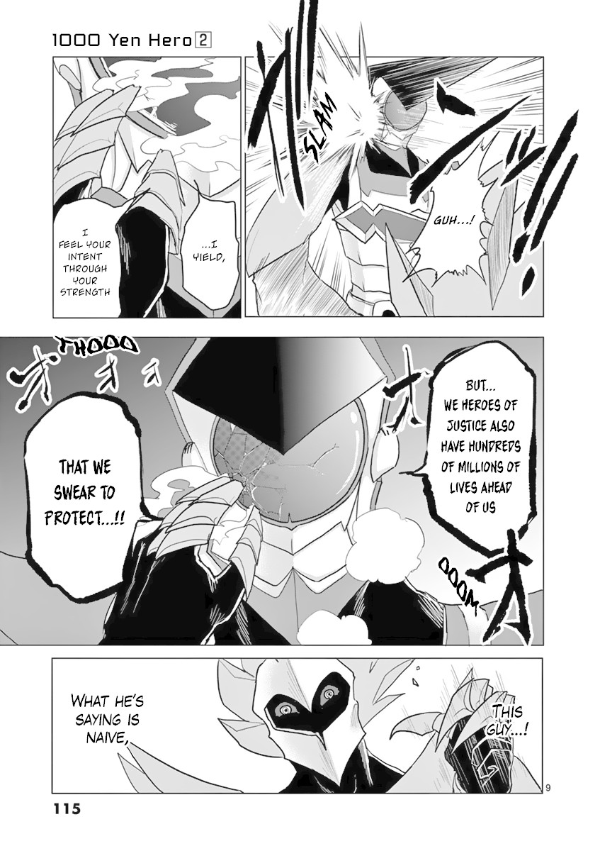 1000 Yen Hero Chapter 15 page 9 - Chapter 15: Suggestion and Death Blow
