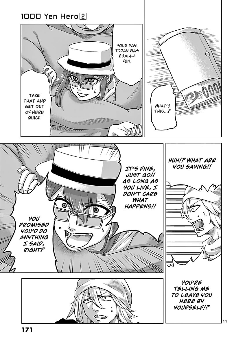 1000 Yen Hero Chapter 18 page 11 - Chapter 18: Incognito and Helmet