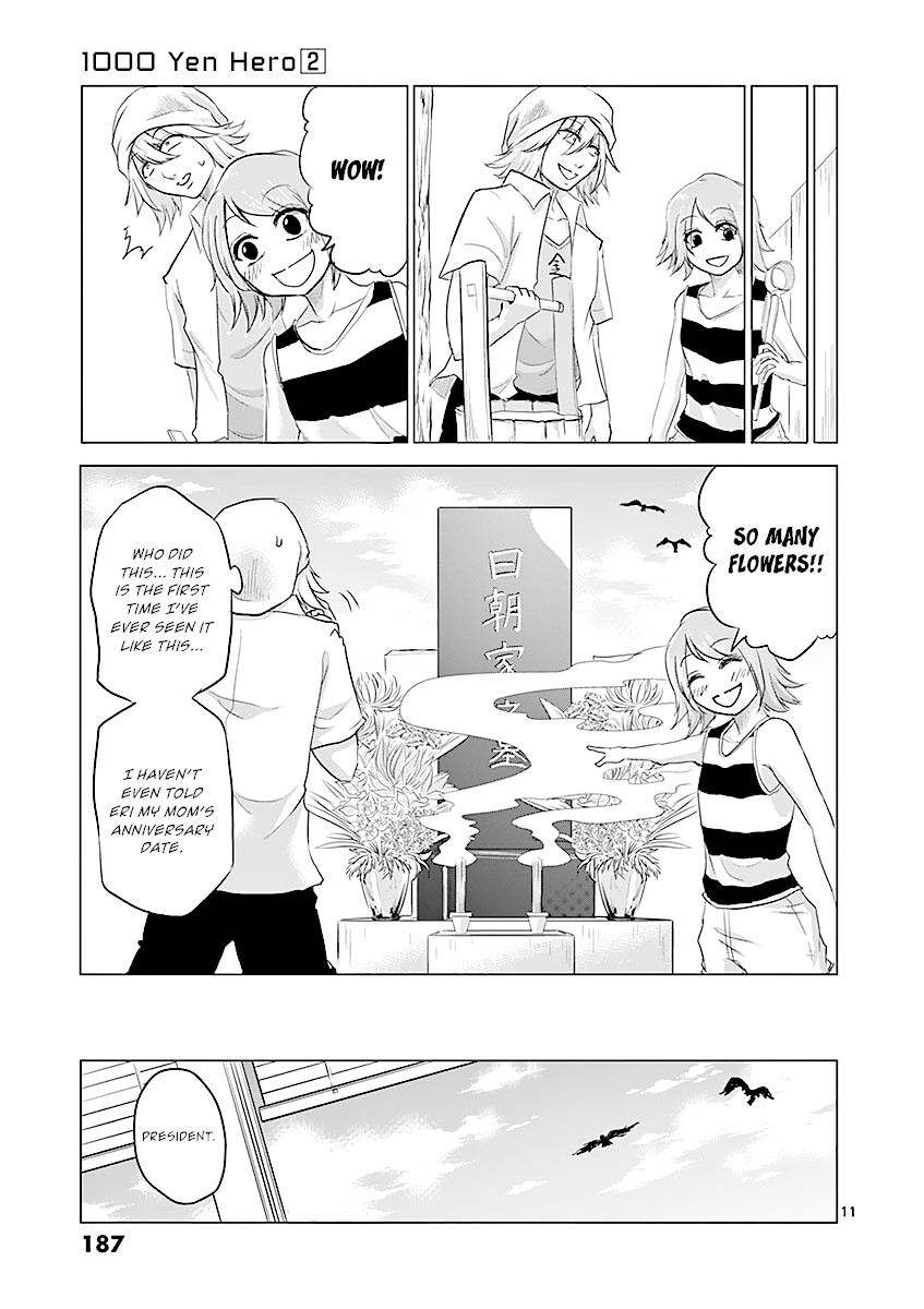 1000 Yen Hero Chapter 19 page 11 - Chapter 19: Wage and Bouquet