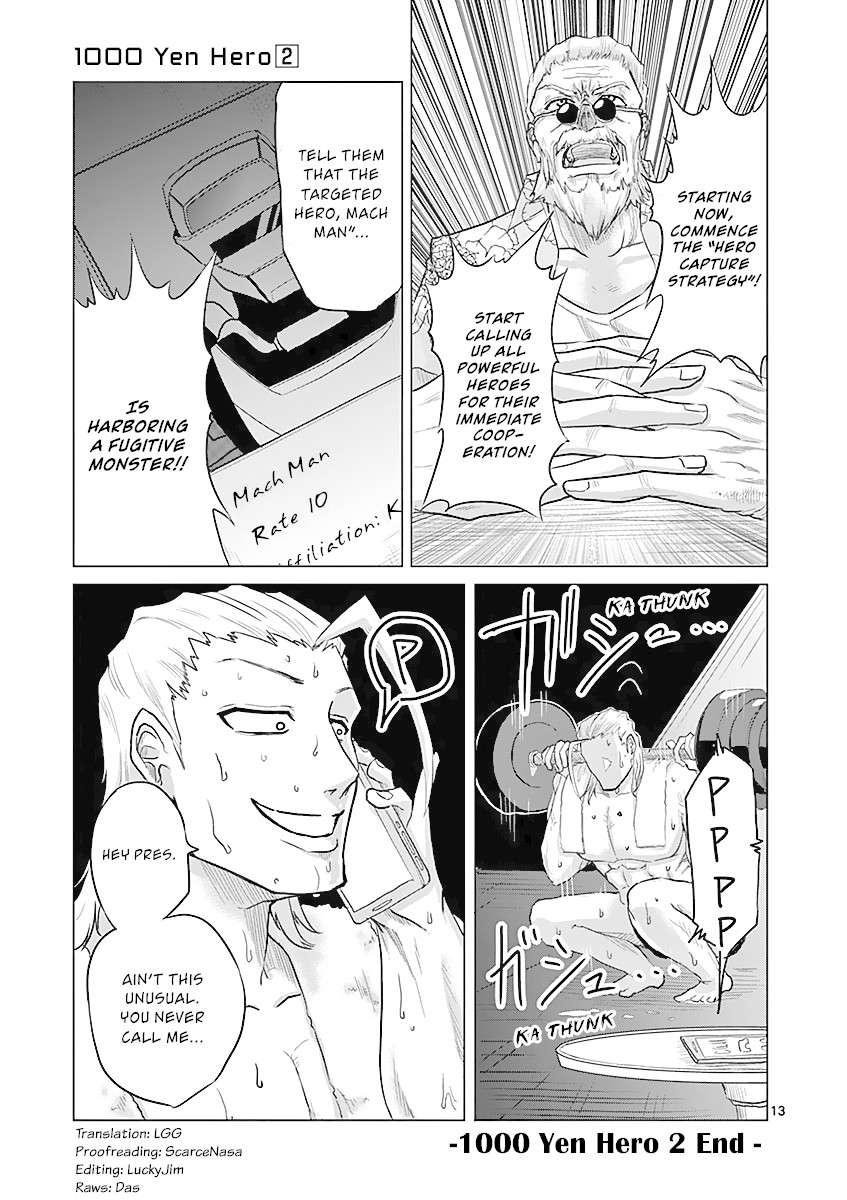 1000 Yen Hero Chapter 19 page 13 - Chapter 19: Wage and Bouquet
