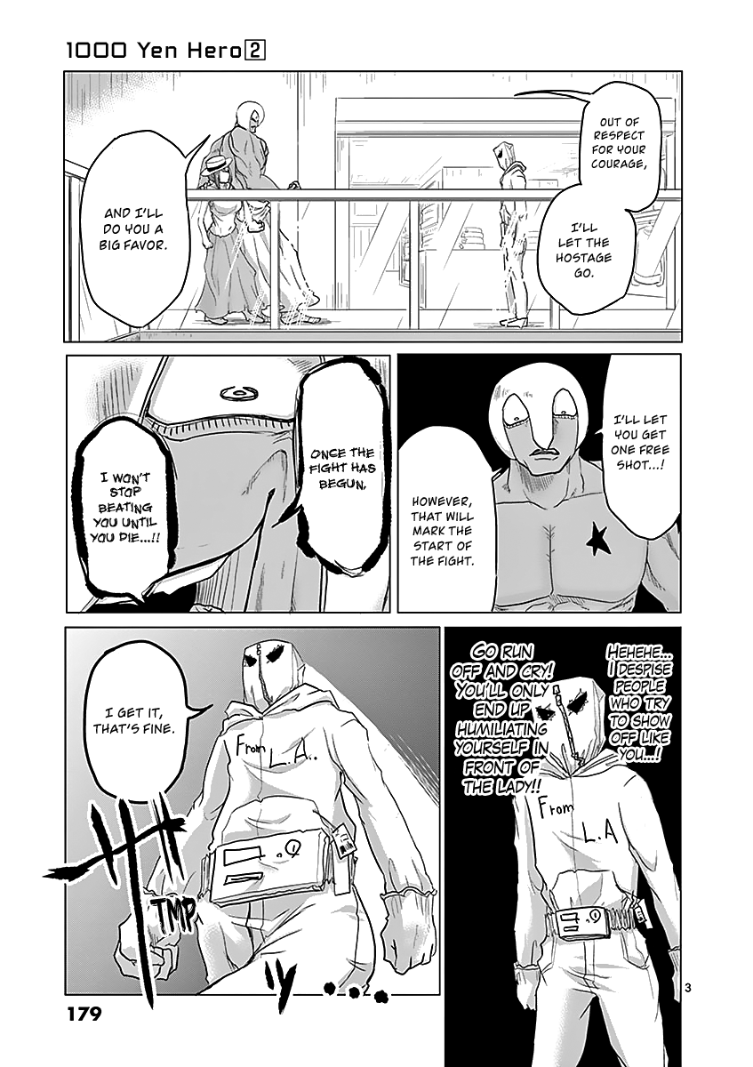 1000 Yen Hero Chapter 19 page 3 - Chapter 19: Wage and Bouquet
