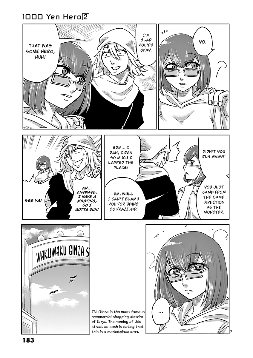 1000 Yen Hero Chapter 19 page 7 - Chapter 19: Wage and Bouquet
