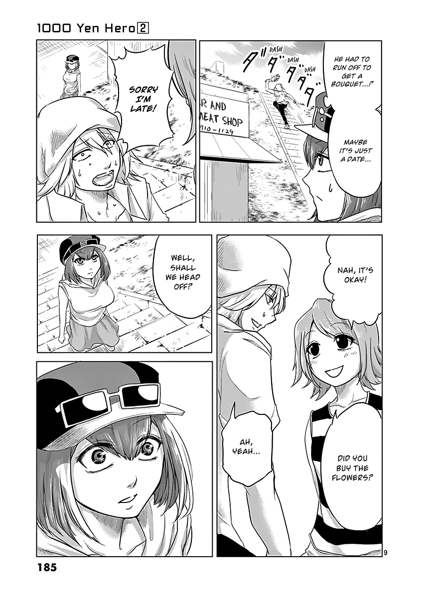 1000 Yen Hero Chapter 19 page 9 - Chapter 19: Wage and Bouquet