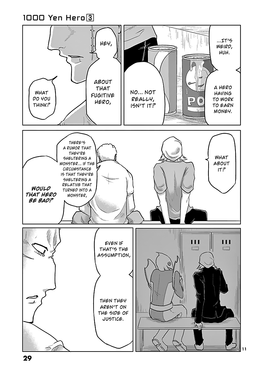 1000 Yen Hero Chapter 21 page 11 - Chapter 21: Search and Labor