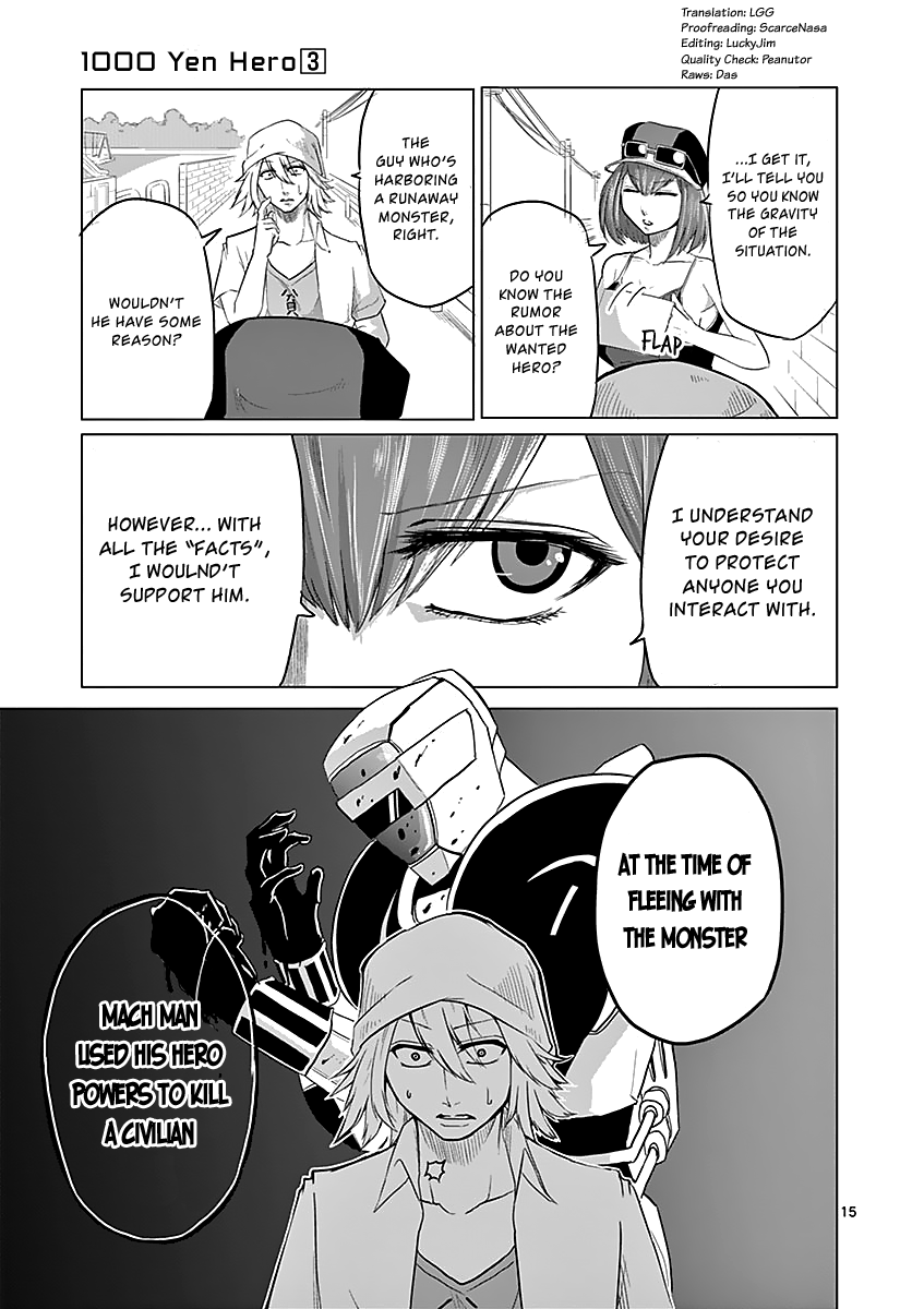 1000 Yen Hero Chapter 22 page 15 - Chapter 22: Encounter and Detection