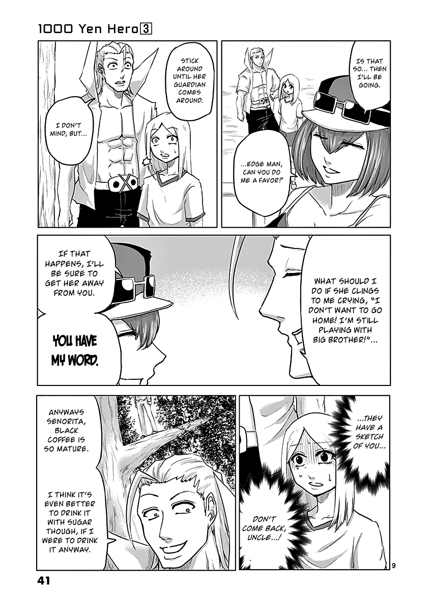 1000 Yen Hero Chapter 22 page 9 - Chapter 22: Encounter and Detection