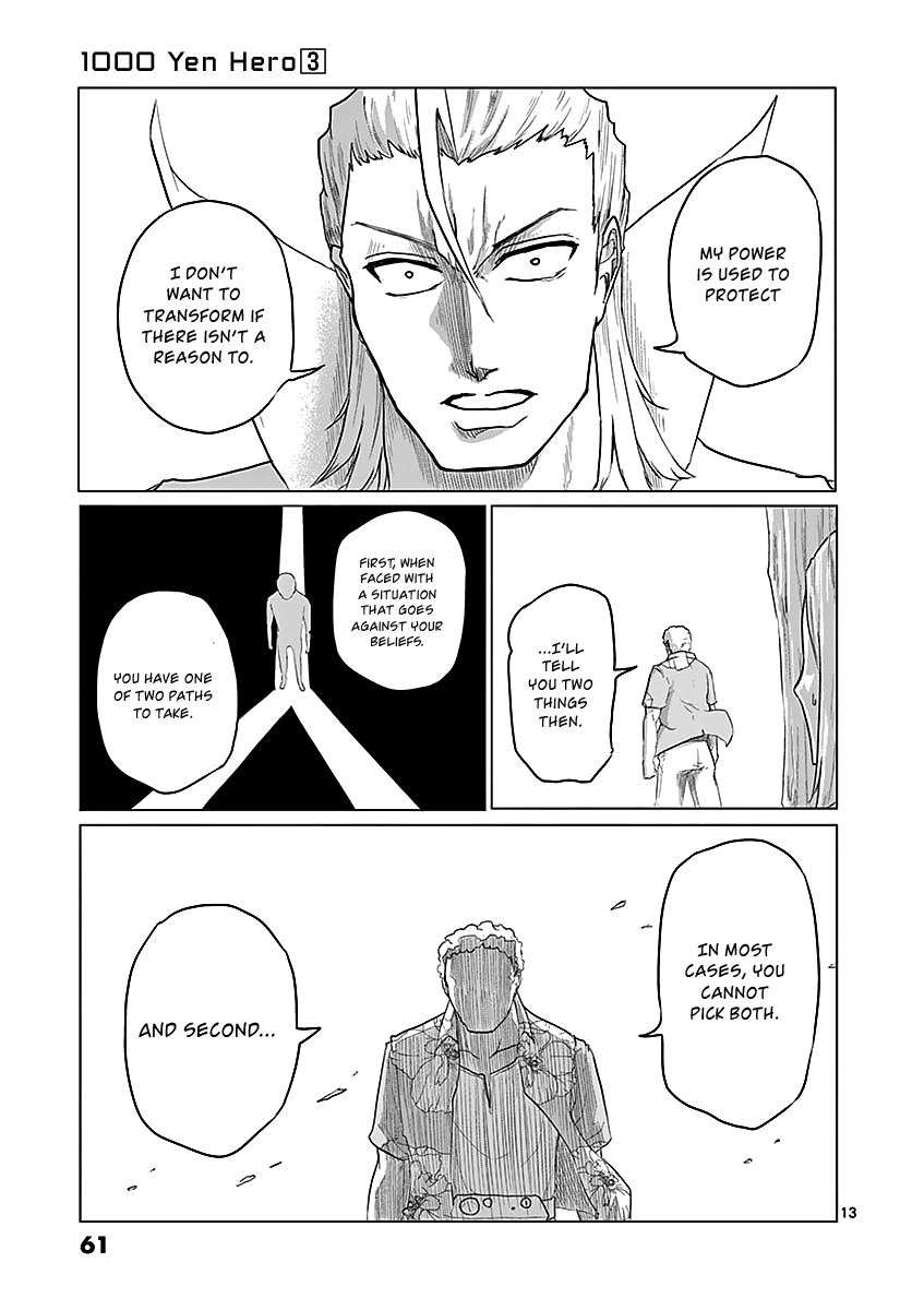 1000 Yen Hero Chapter 23 page 13 - Chapter 23: Pursuit and Naivety