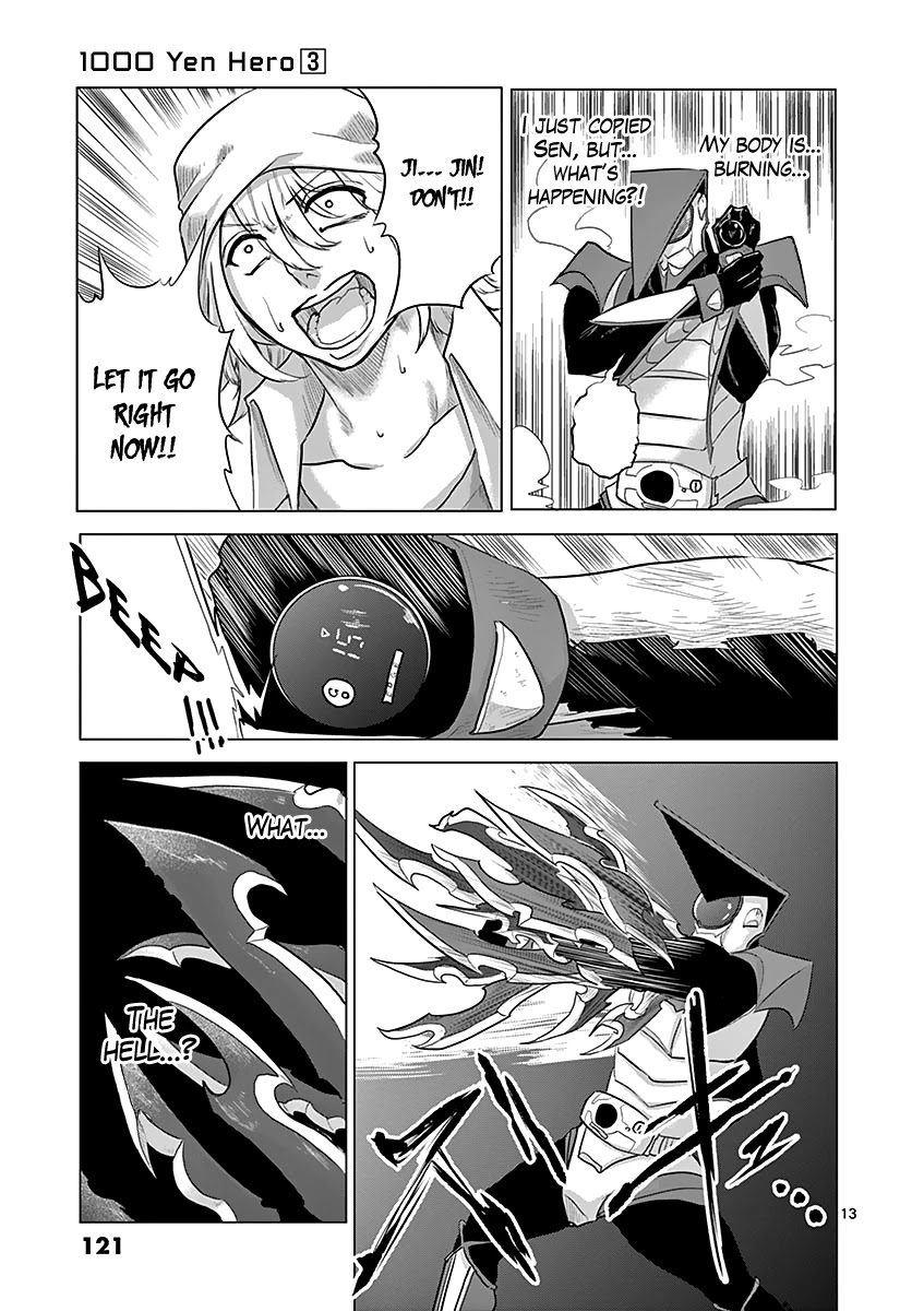 1000 Yen Hero Chapter 27 page 13 - Chapter 27: Bombing and Superpower