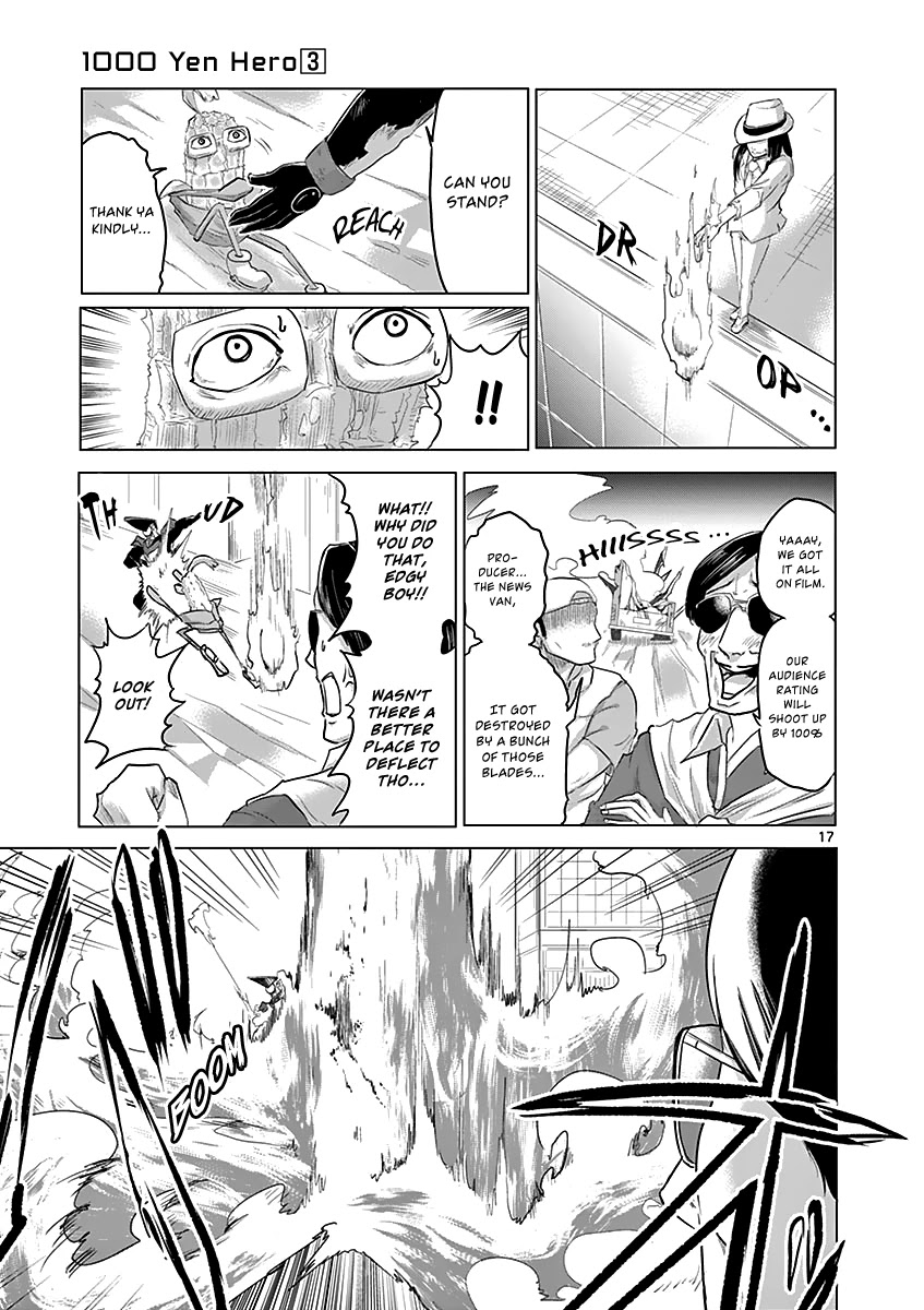 1000 Yen Hero Chapter 27 page 17 - Chapter 27: Bombing and Superpower